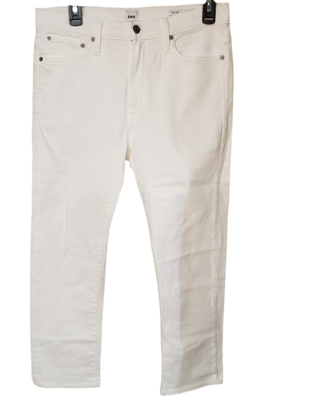 NWT EDWIN Women's Jeans Elin Crop Optic Straight  Color Withe Size 30